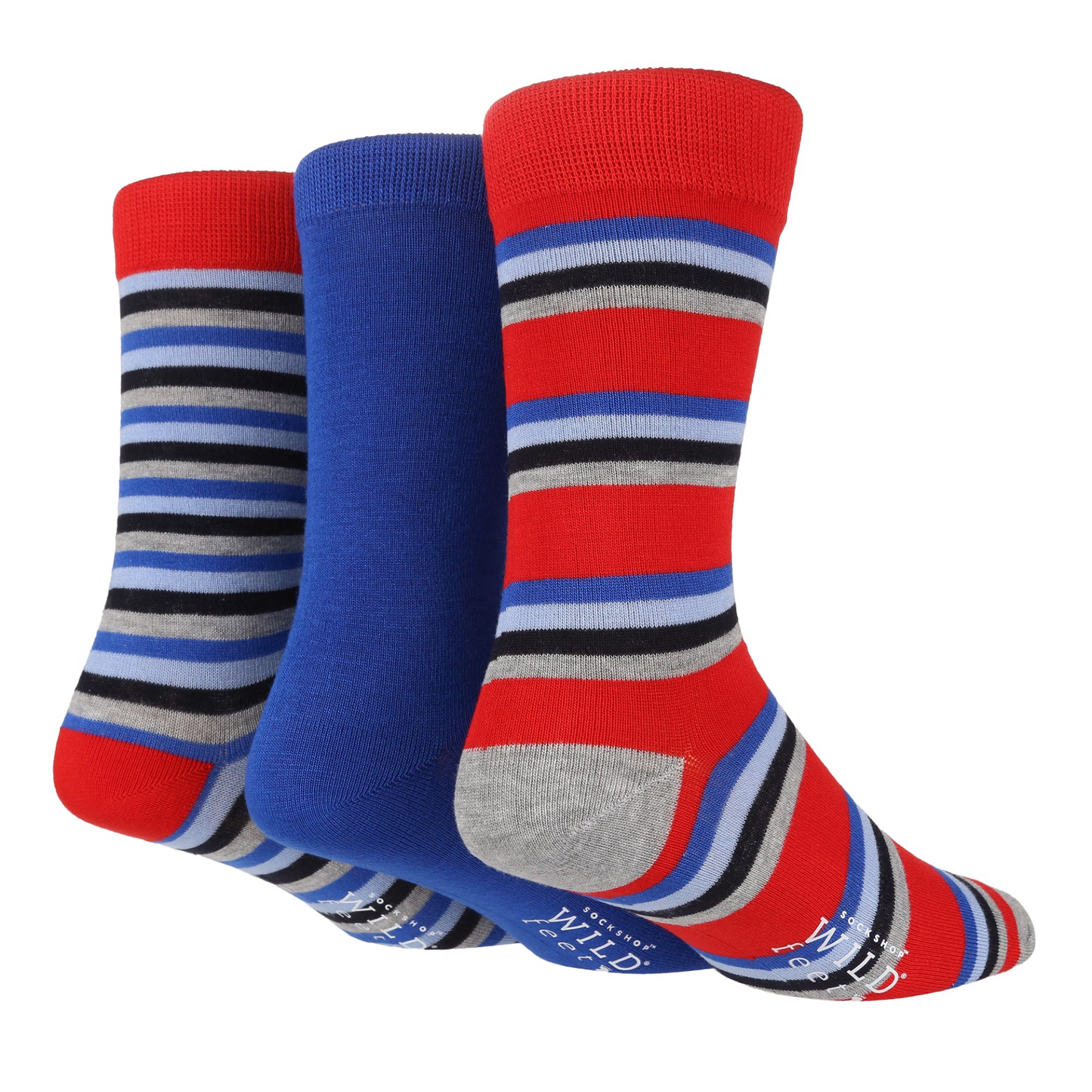 3 Pairs Mens Bamboo Socks | Patterned