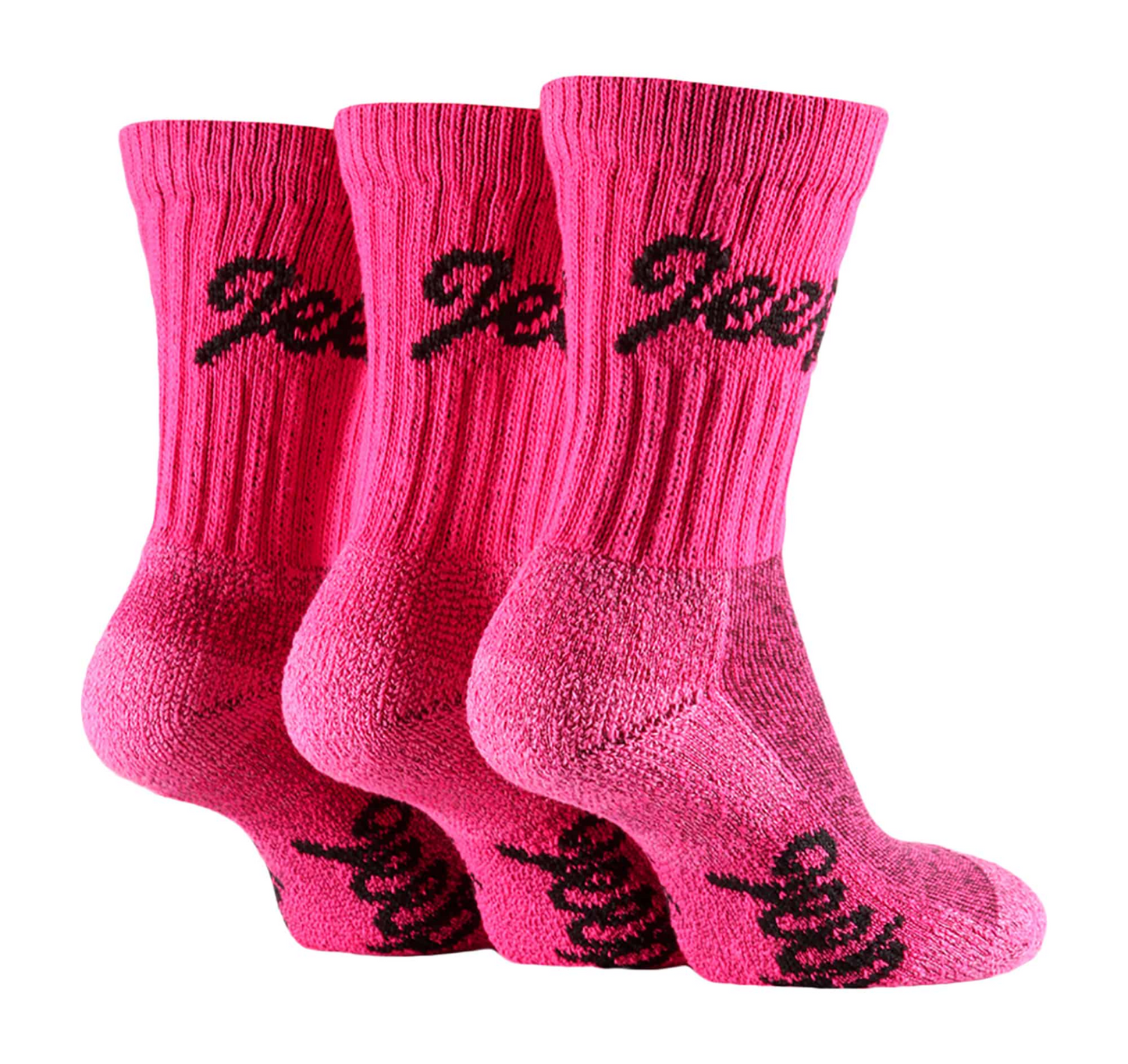 3 Pairs Ladies Cotton Walking Hiking Socks