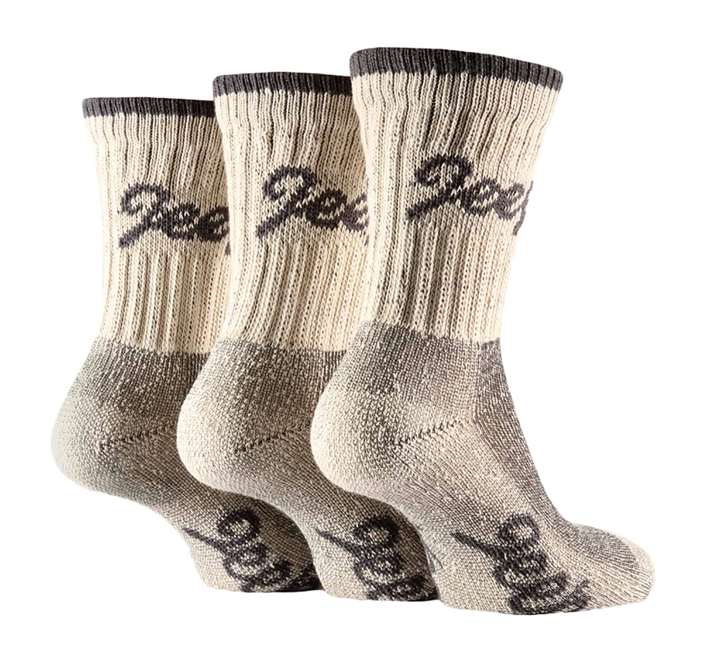 3 Pairs Ladies Cotton Walking Hiking Socks