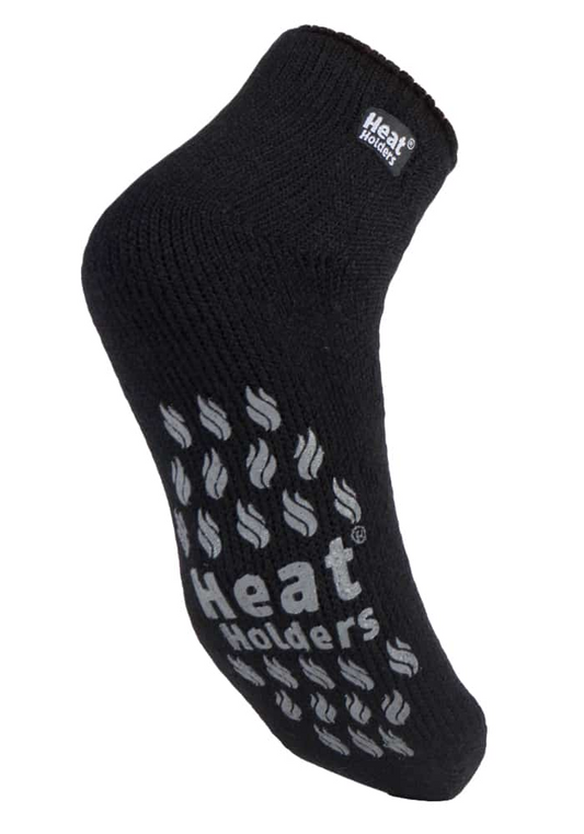 Mens Non Slip Low Cut Thermal Slipper Socks