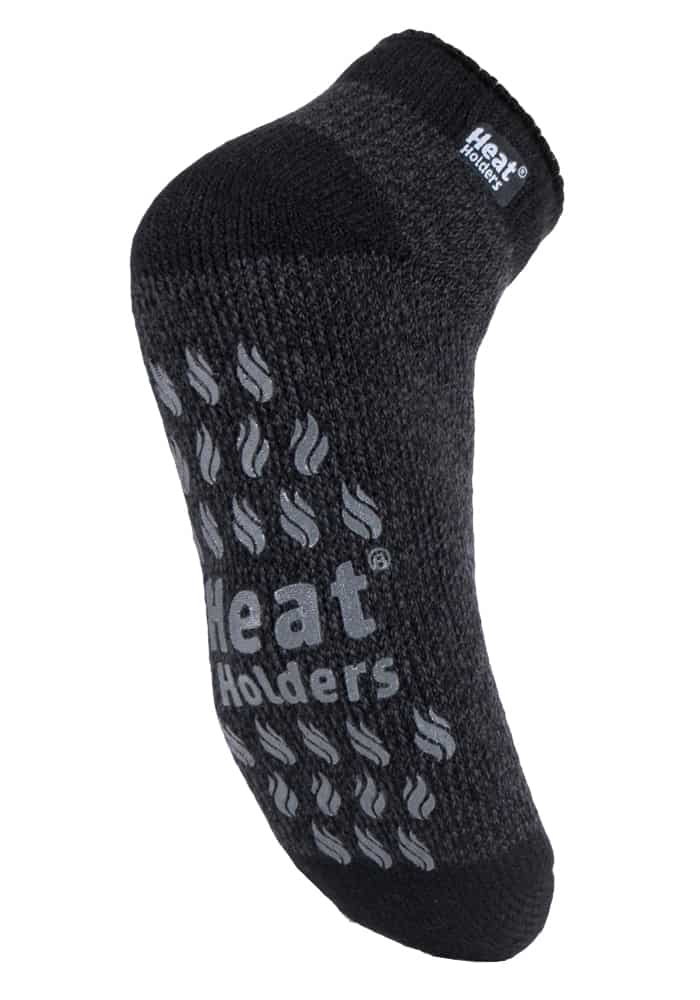 Mens Non Slip Low Cut Thermal Slipper Socks