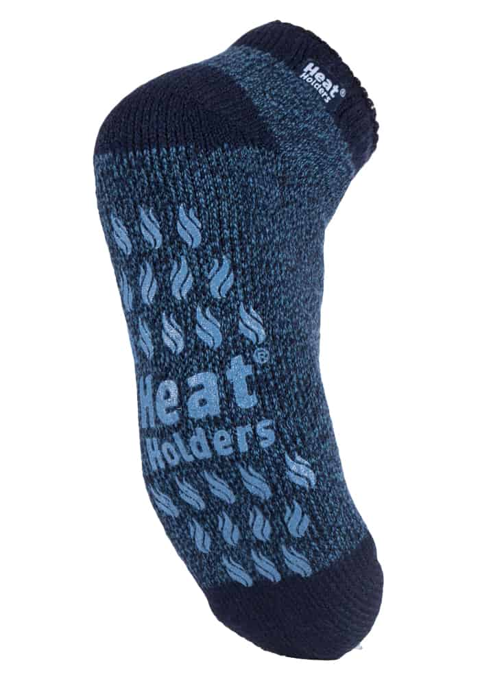 Mens Non Slip Low Cut Thermal Slipper Socks