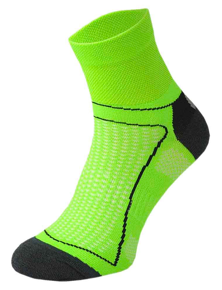 Mens & Ladies High Vis Neon Ankle Cycling Socks