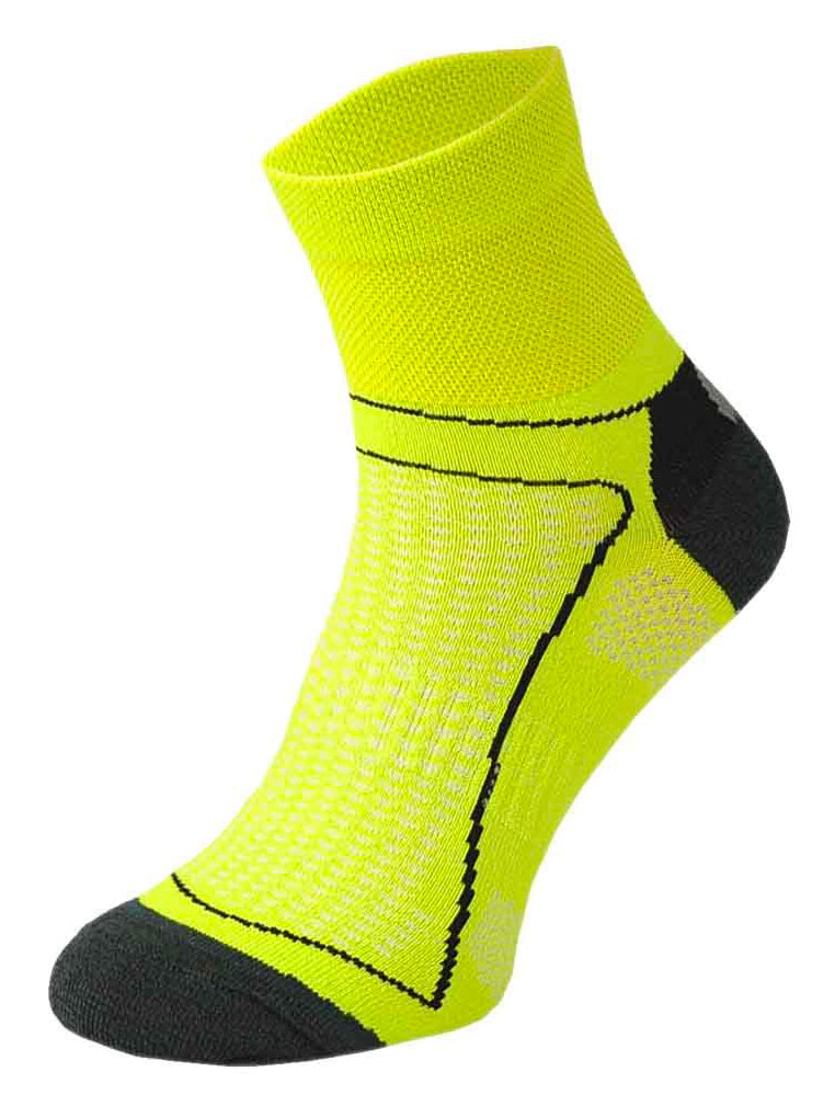 Mens & Ladies High Vis Neon Ankle Cycling Socks