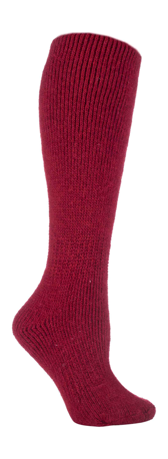 Ladies Extra Long Coloured Knee High Wool Socks