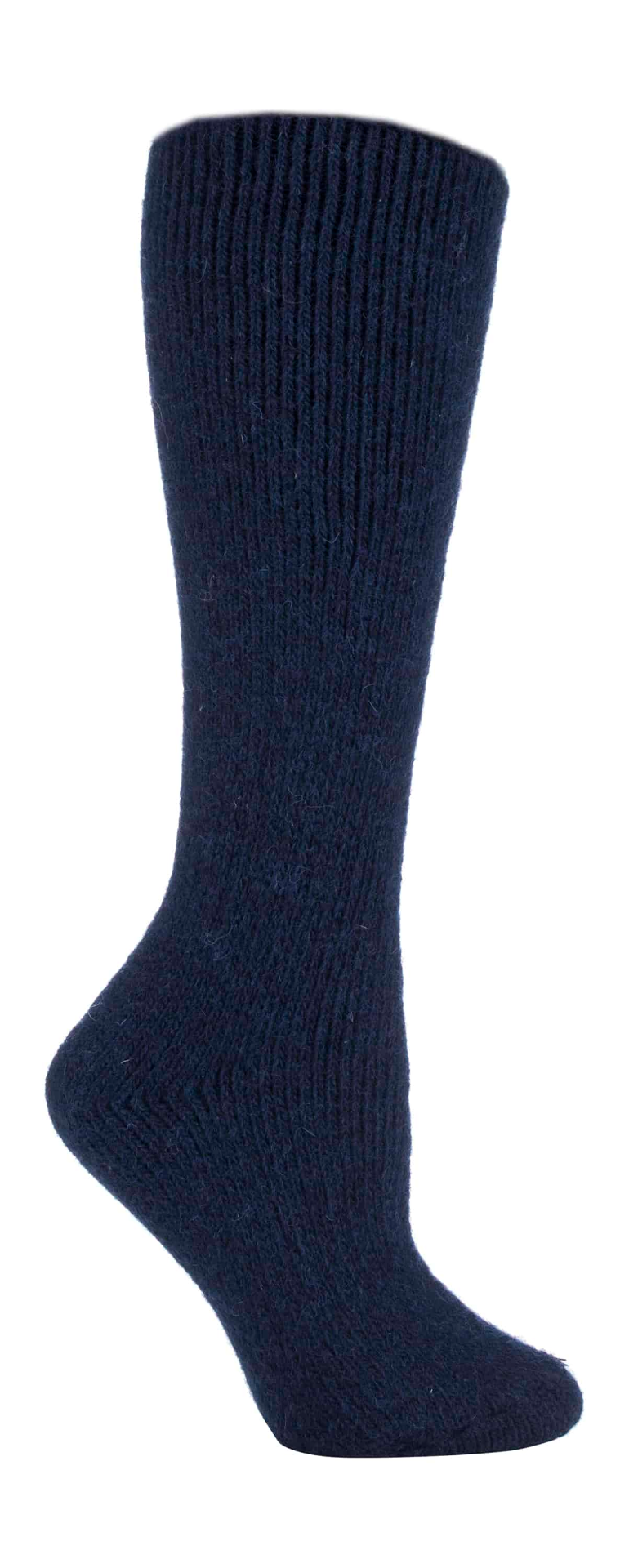 Ladies Extra Long Coloured Knee High Wool Socks