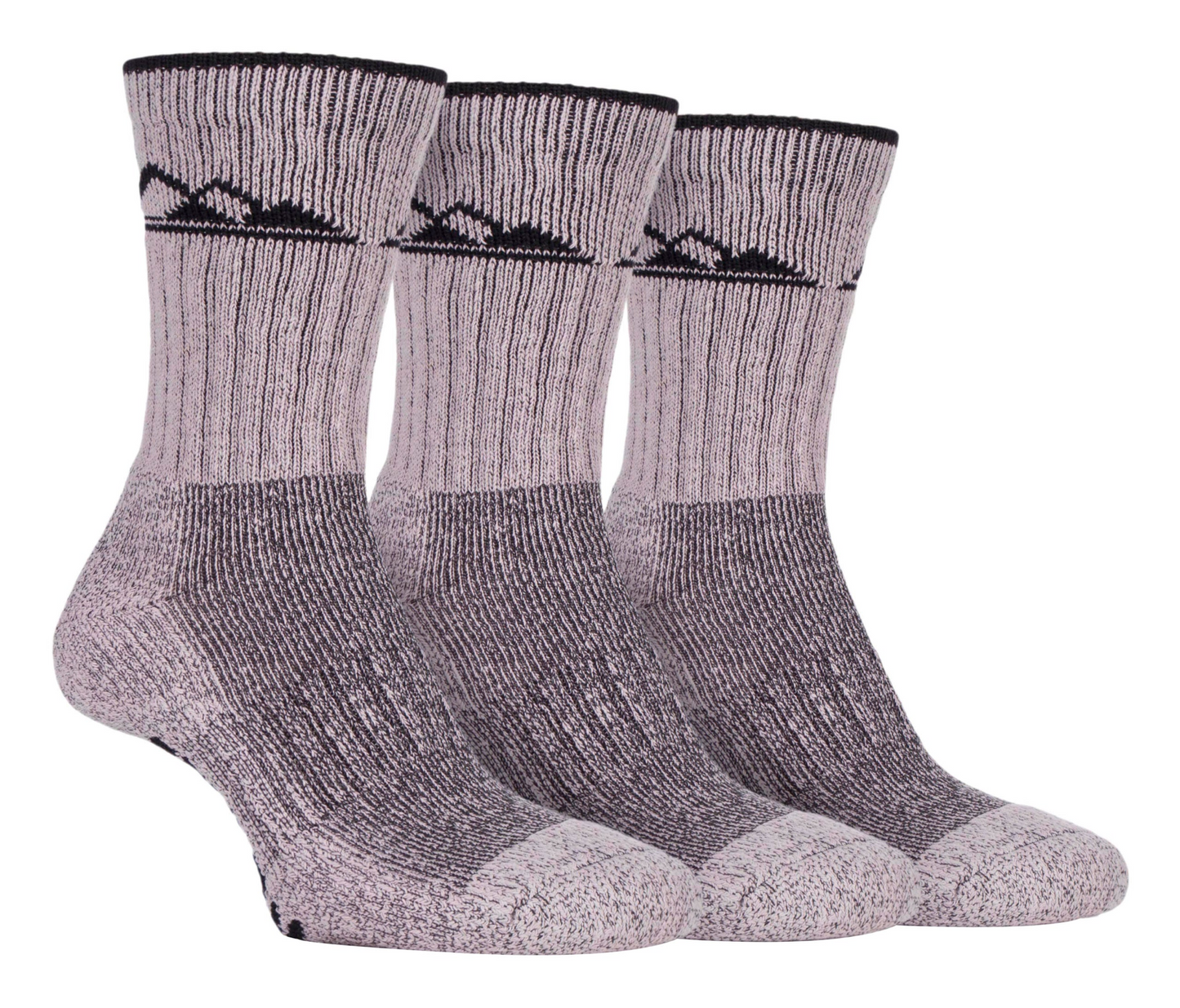 3 Pairs Ladies Breathable Cotton Walking Socks