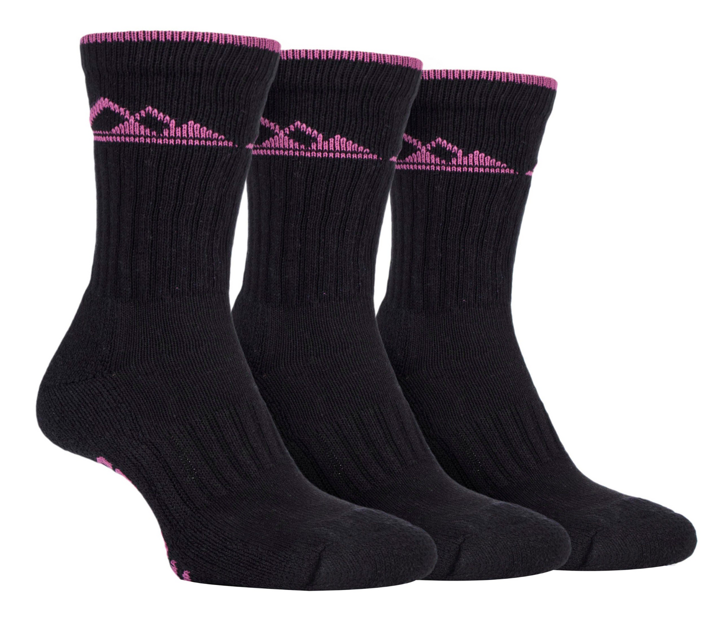 3 Pairs Ladies Breathable Cotton Walking Socks