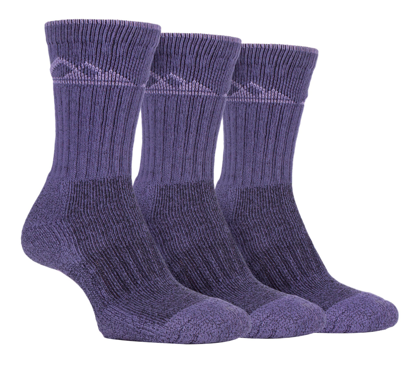 3 Pairs Ladies Breathable Cotton Walking Socks