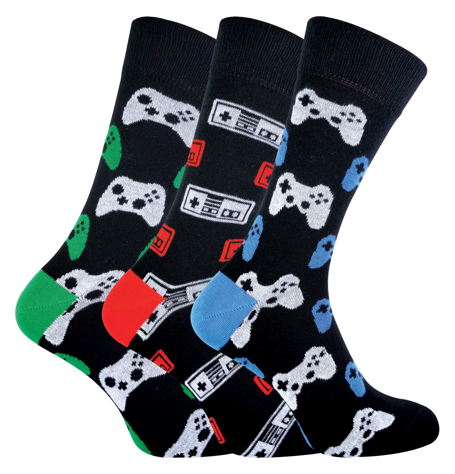 3 Pairs Mens Retro Gaming Novelty Video Game Socks