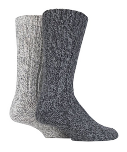 2 Pairs Mens Thick Winter Warm Wool Boot Socks