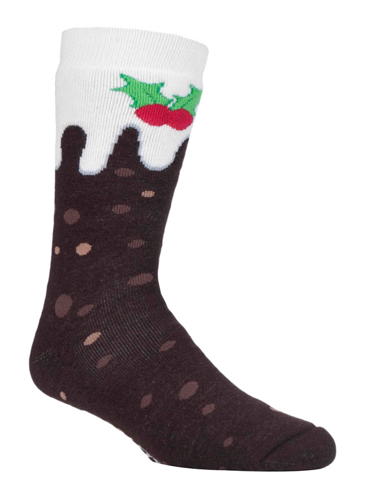 Mens Thermal Novelty Christmas Slipper Socks