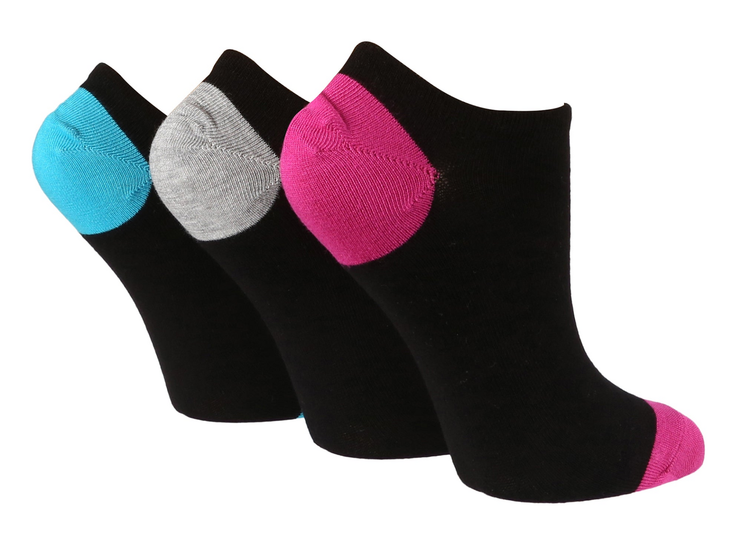 3 Pairs Ladies Bamboo Ankle Socks