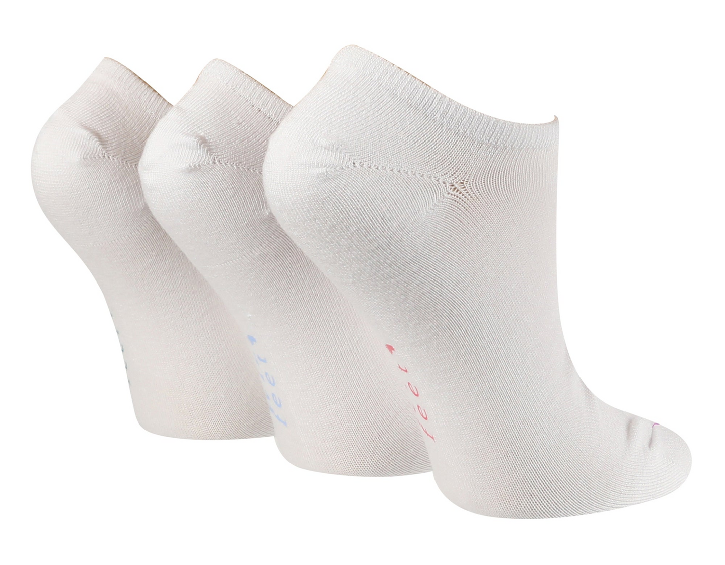 3 Pairs Ladies Bamboo Ankle Socks