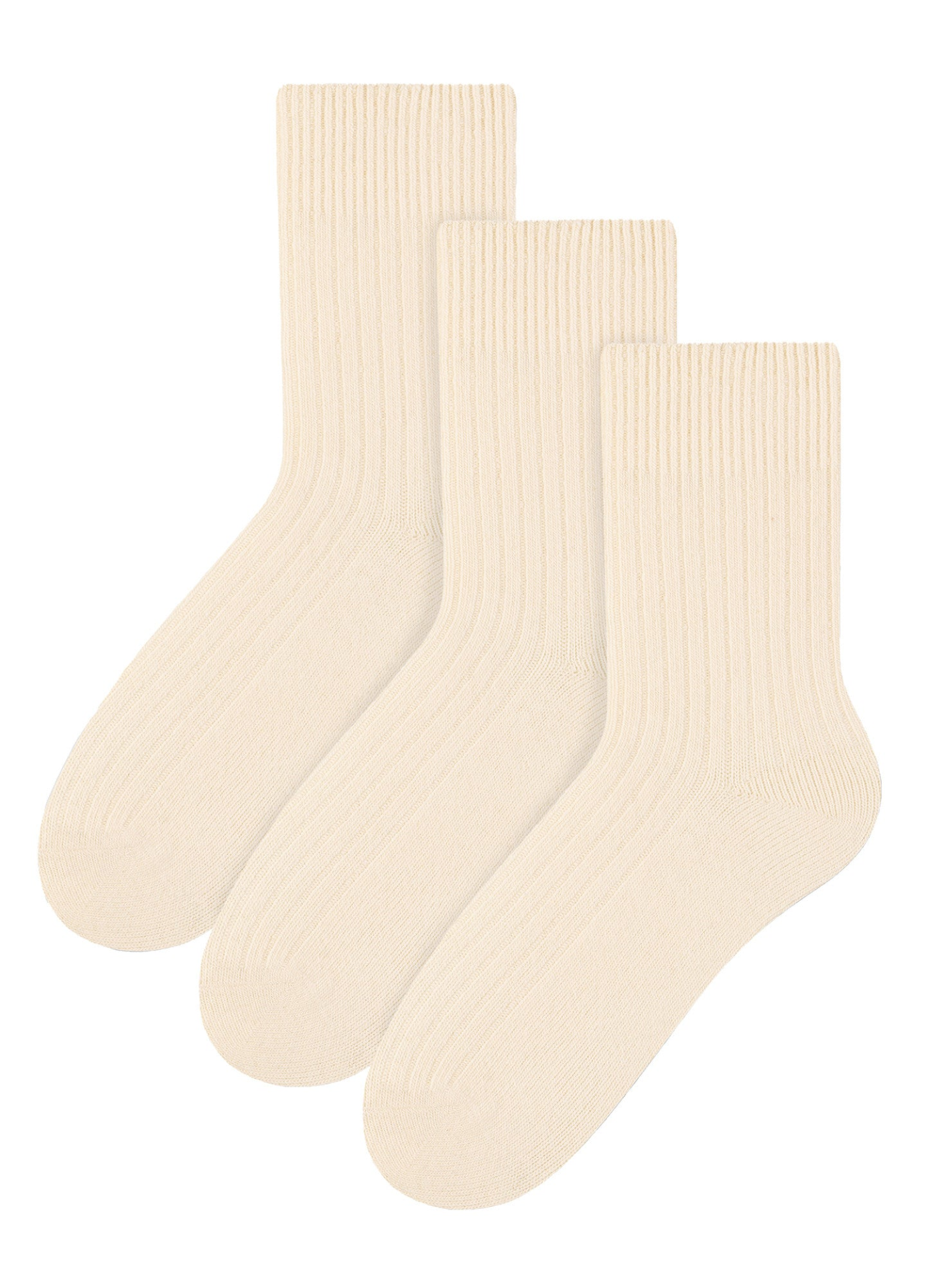 3 Pairs Ladies Breathable Cushion Wool Dress Socks