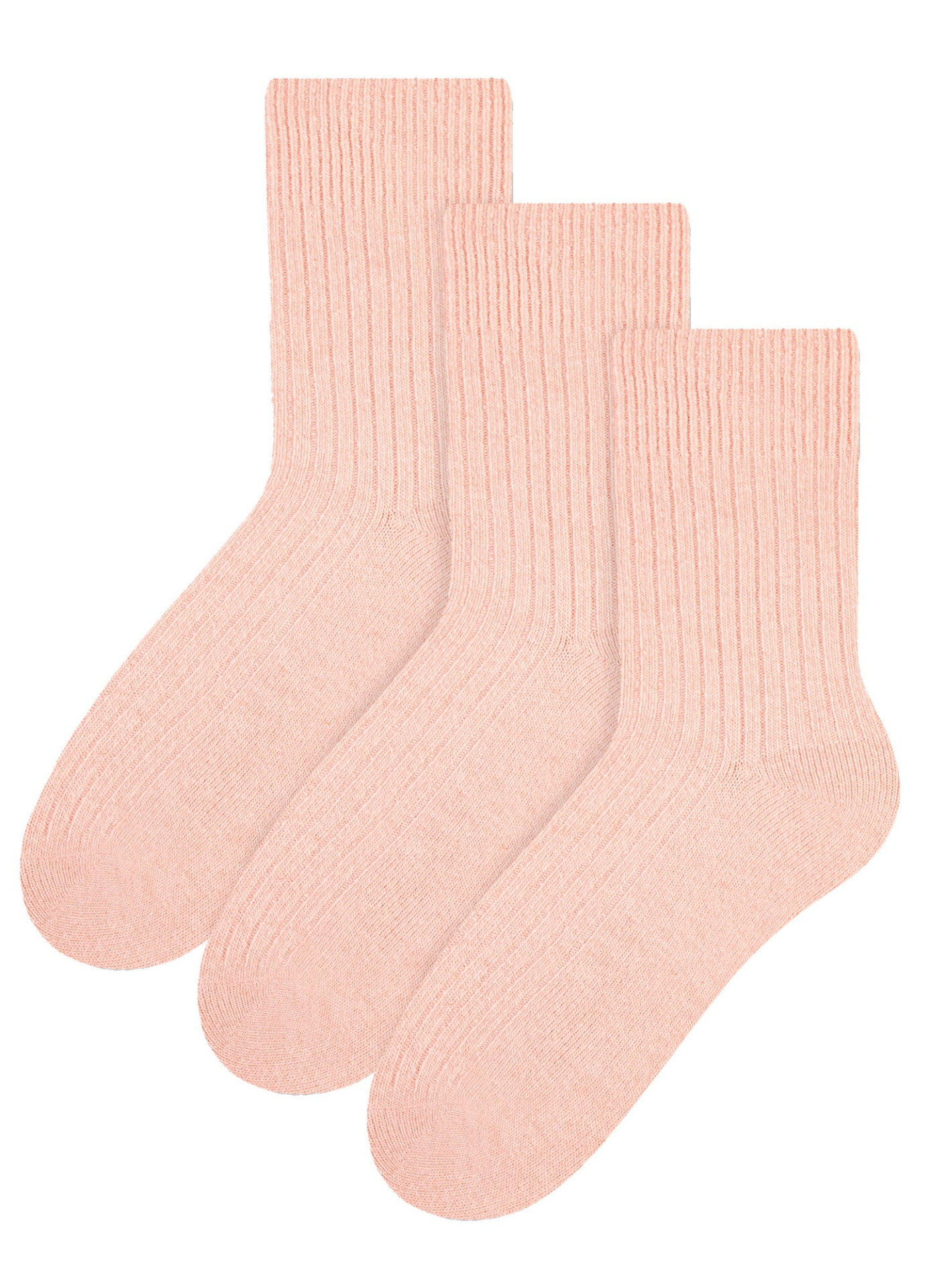 3 Pairs Ladies Breathable Cushion Wool Dress Socks