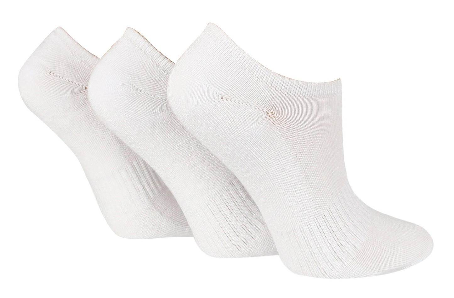 3 Pairs Ladies Bamboo Trainer Socks