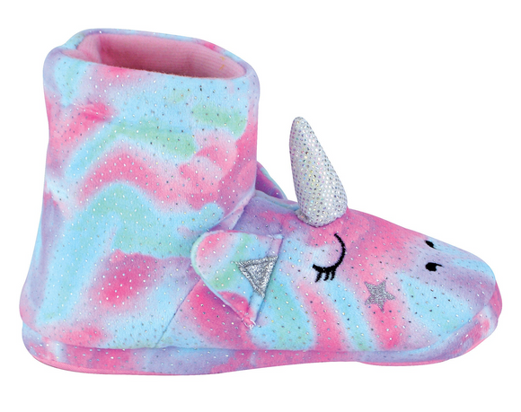 Kids 3d Pink & Blue Unicorn Slipper Boots