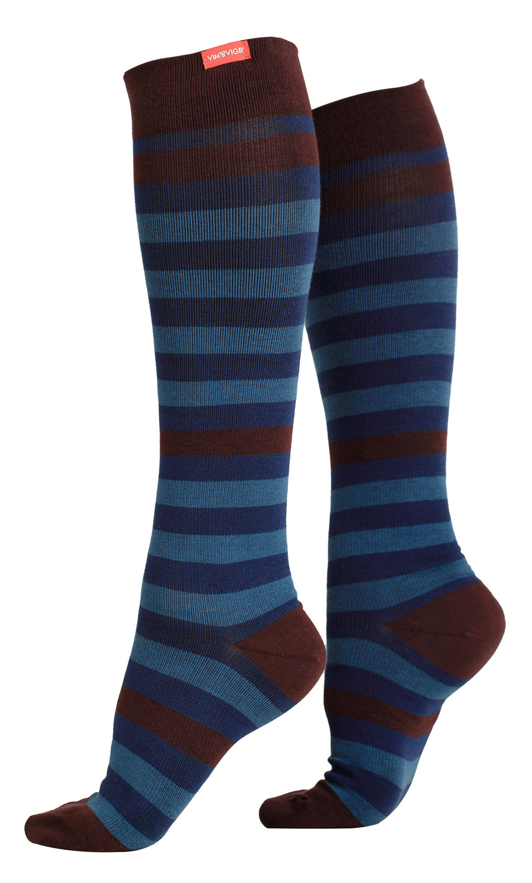 Wide Cotton 20-30 mmhg Graduated Compression Socks