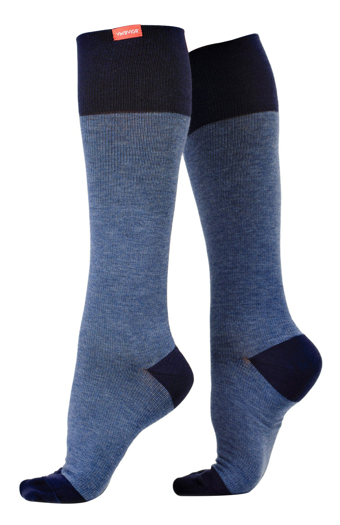 Wide Cotton 20-30 mmhg Graduated Compression Socks