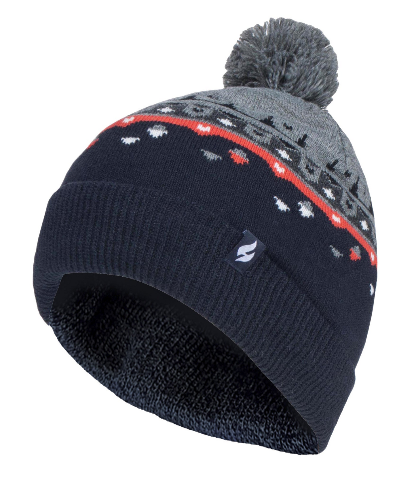 Mens Knitted Pom Pom Hat For Winter