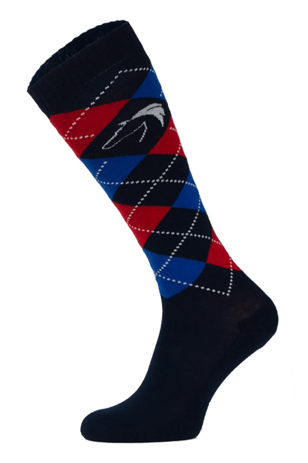 Ladies Argyle Design Equestrian Socks