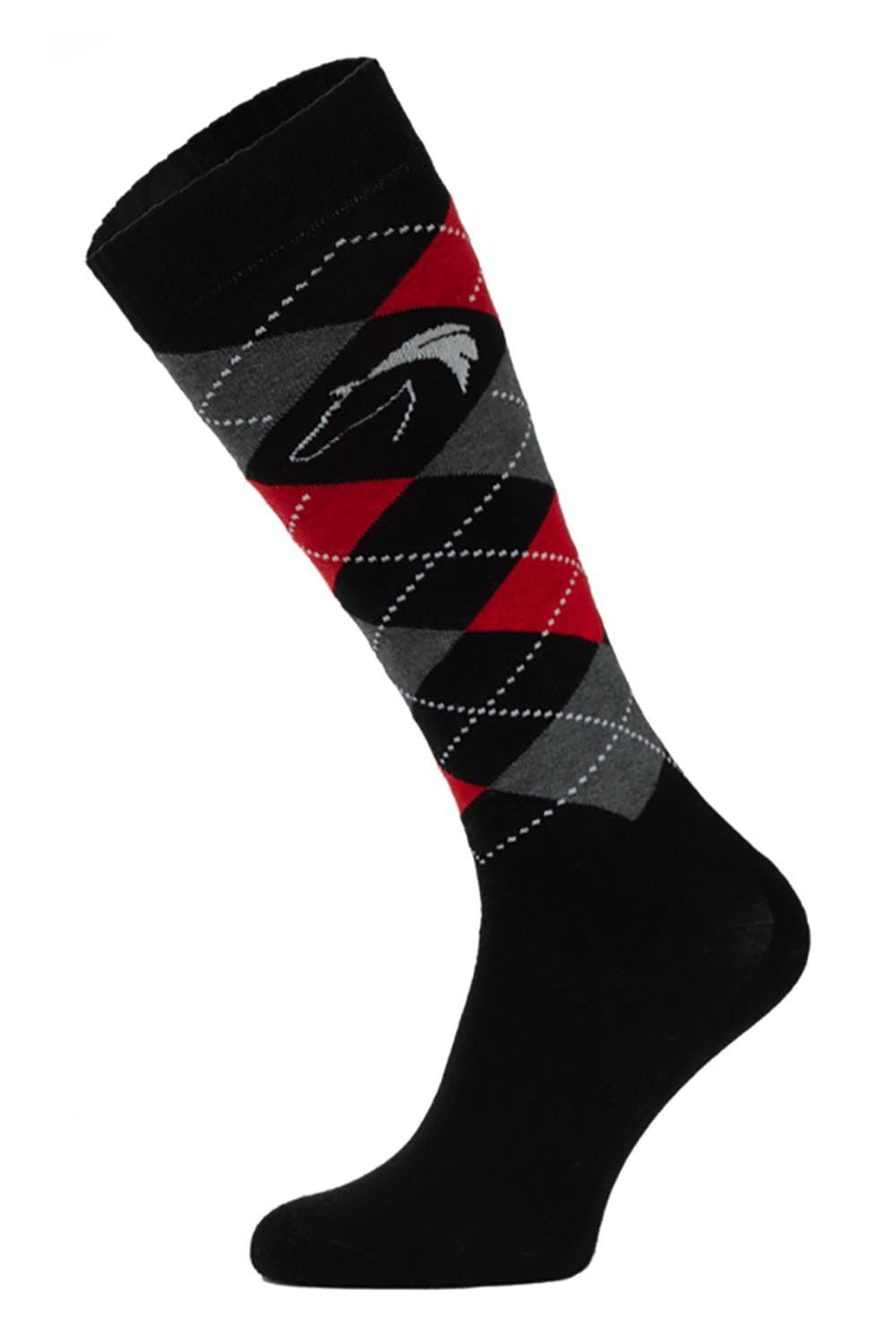 Ladies Argyle Design Equestrian Socks