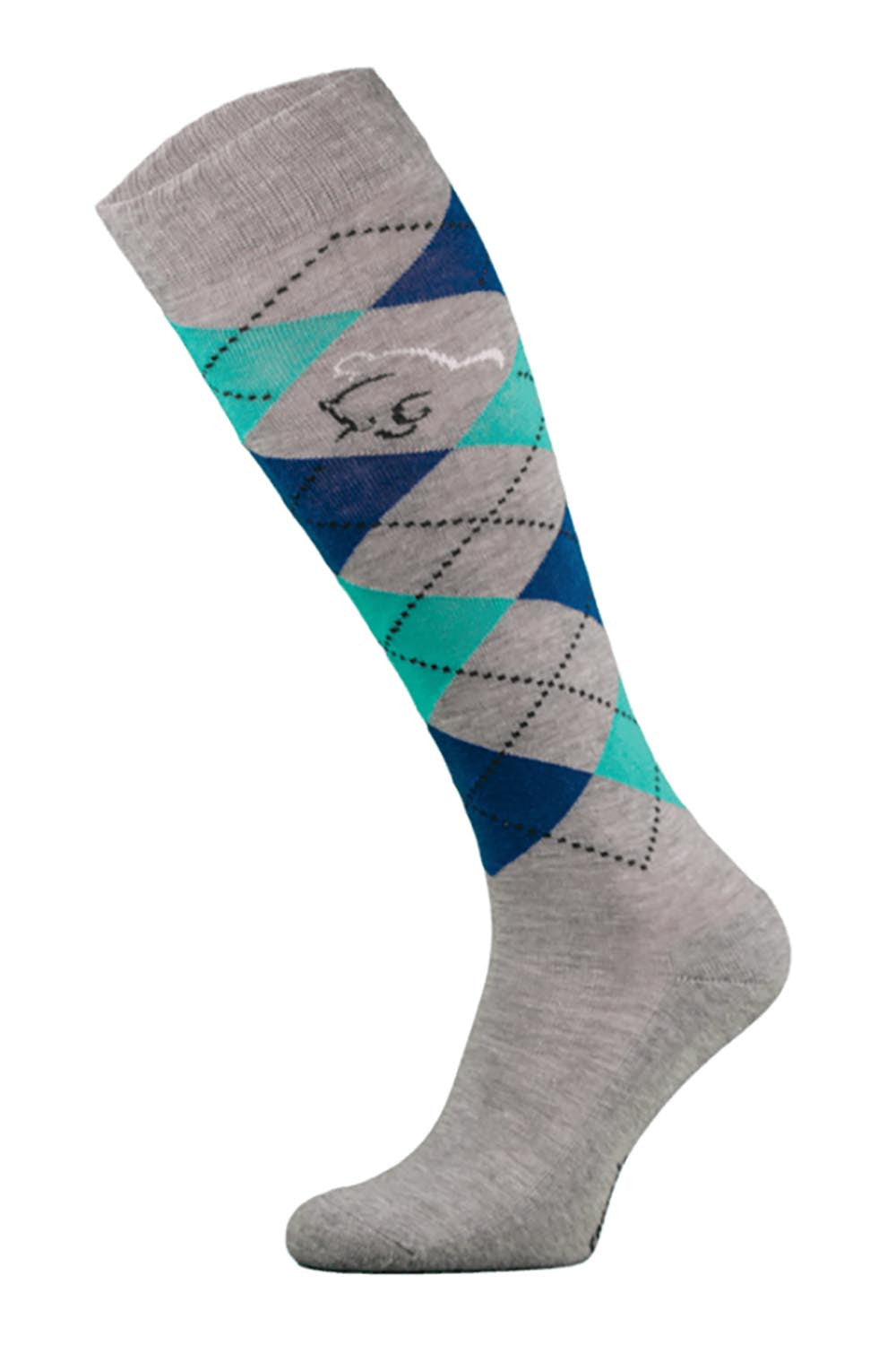 Ladies Argyle Design Equestrian Socks