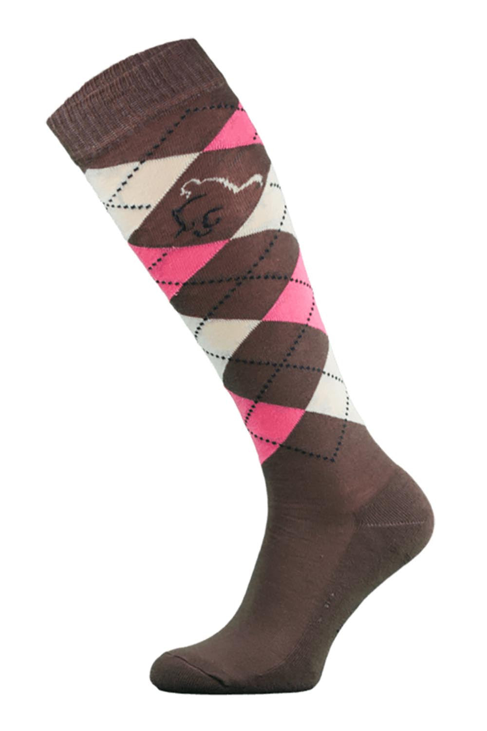 Ladies Argyle Design Equestrian Socks