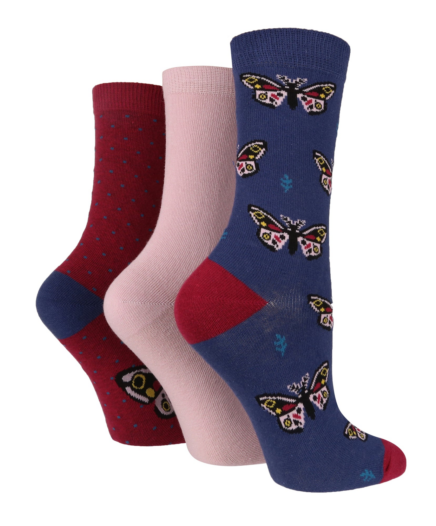 3 Pairs Ladies Cotton Socks | Animals