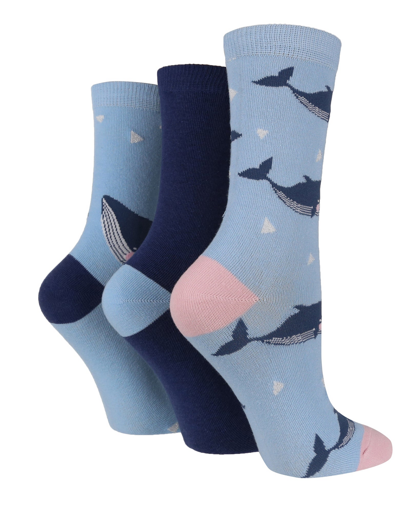 3 Pairs Ladies Cotton Socks | Animals