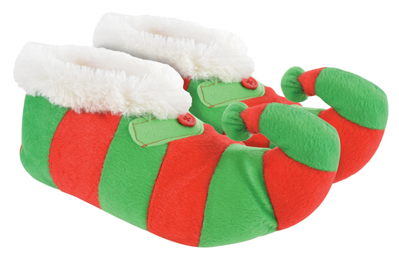 Novelty Childrens Christmas Elf Slippers