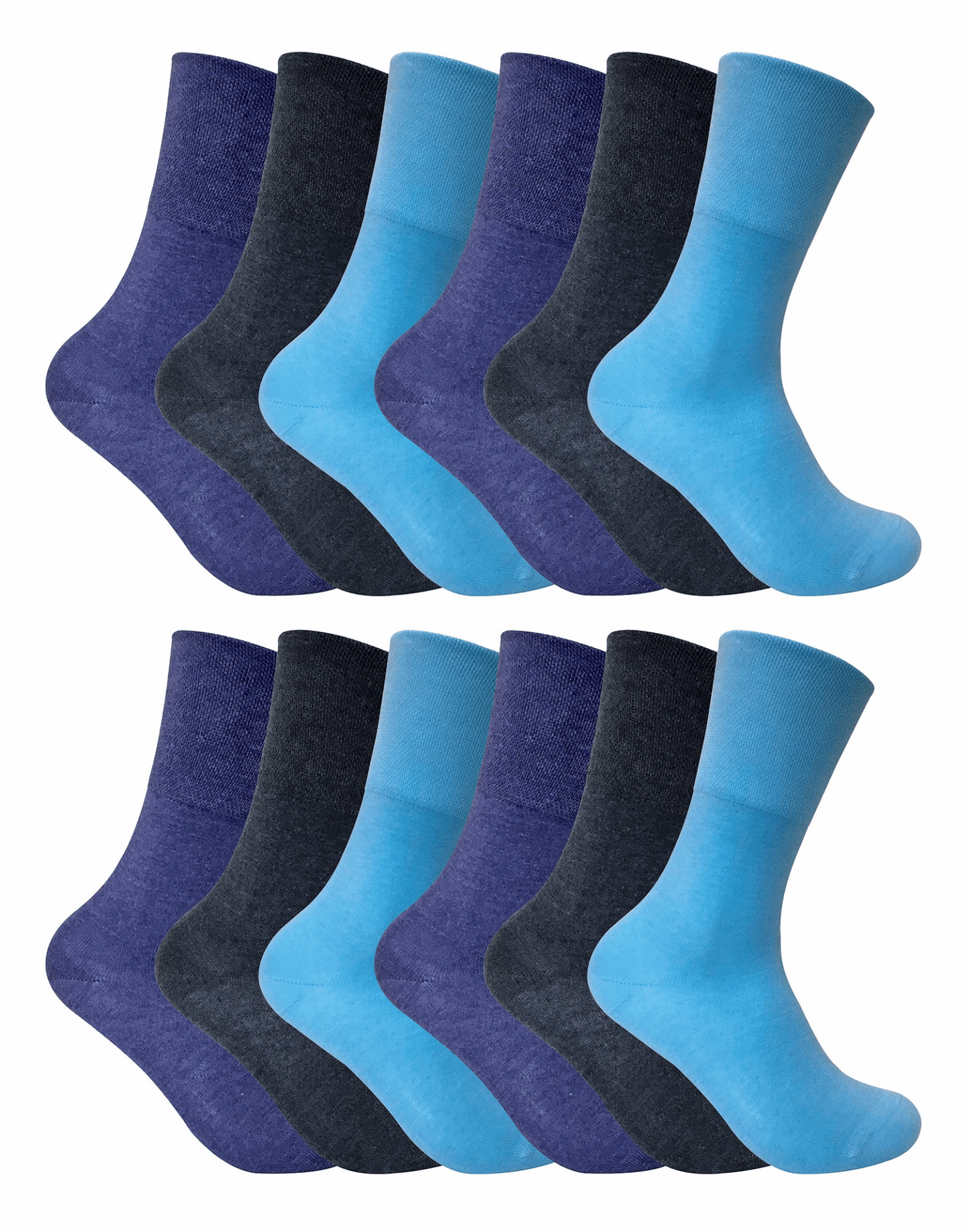 12 Pack Ladies Non Elastic Thermal Diabetic Socks