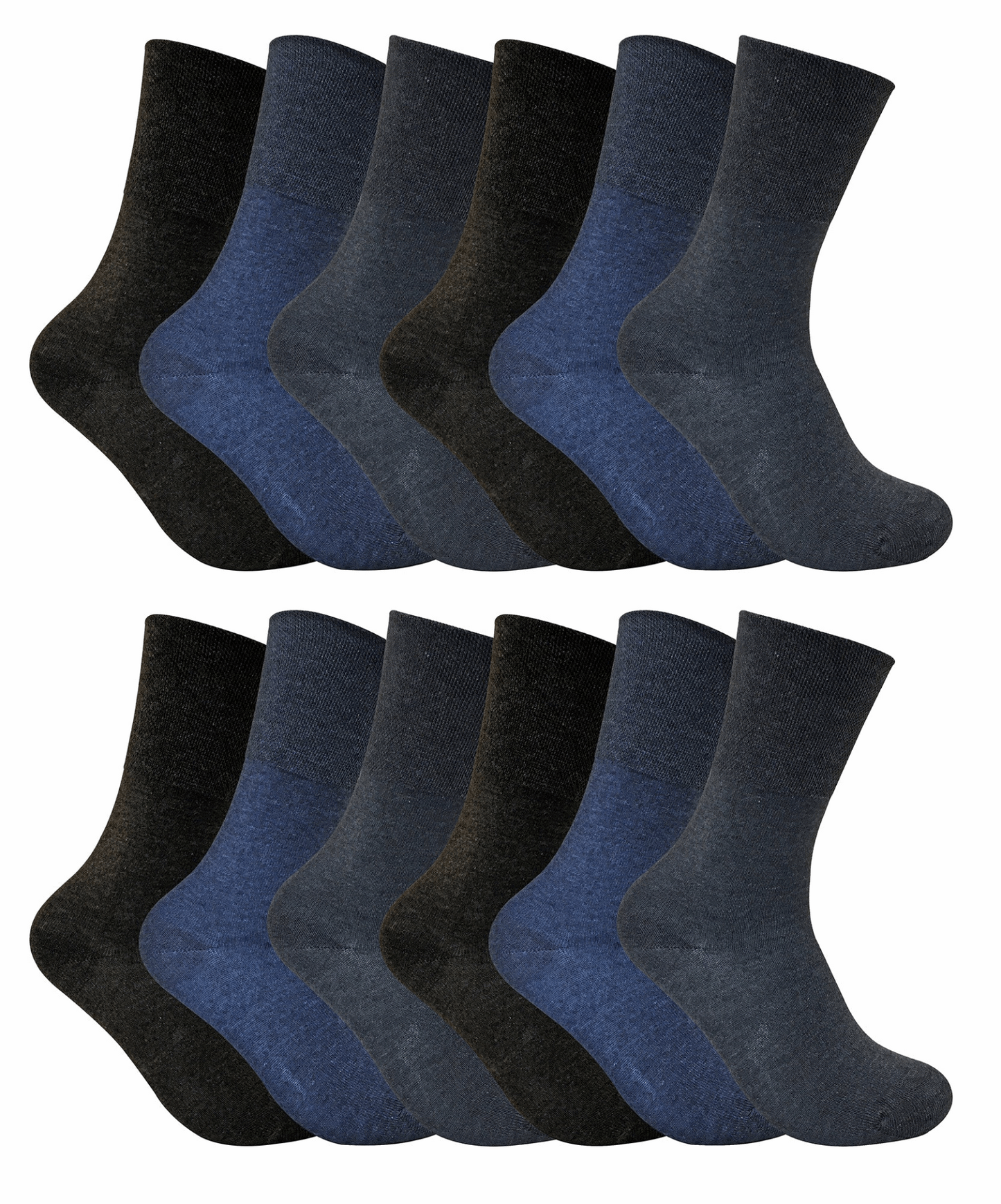 12 Pack Ladies Non Elastic Thermal Diabetic Socks