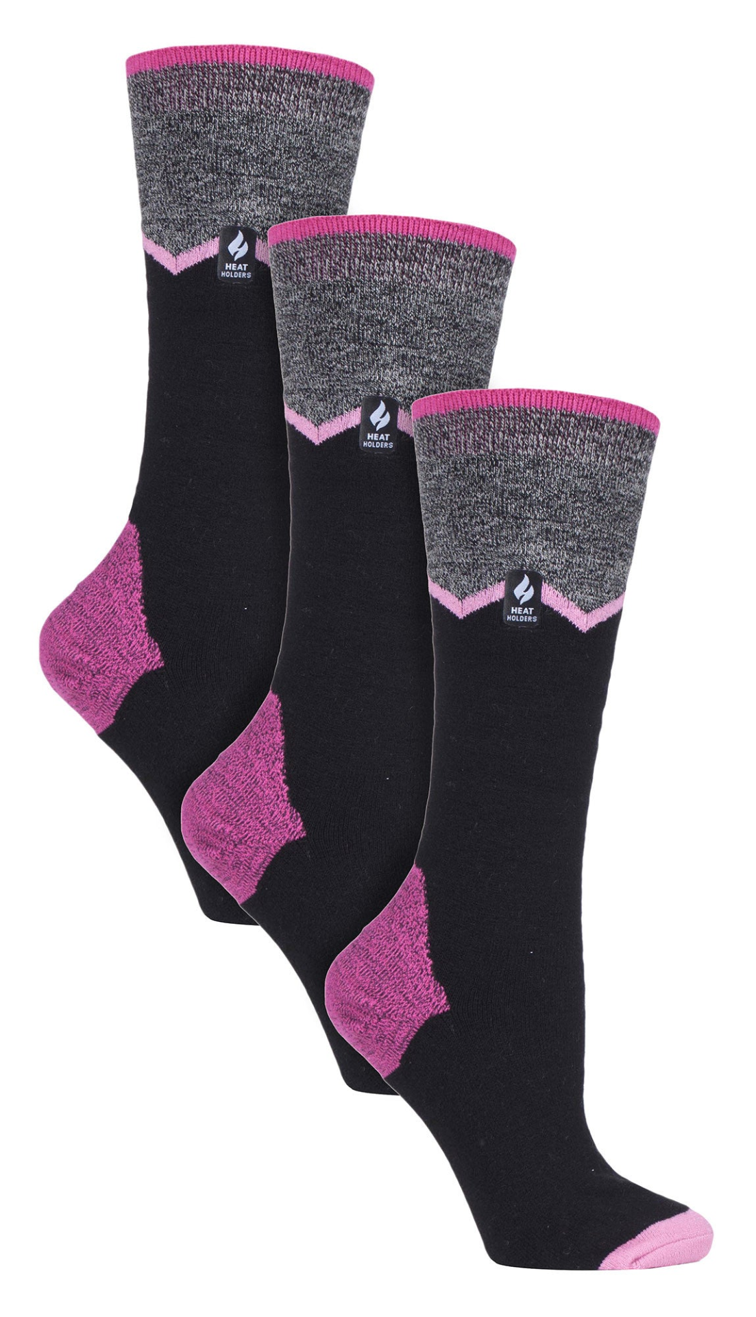 3 Pair Ultra Lite Ladies Ski Socks