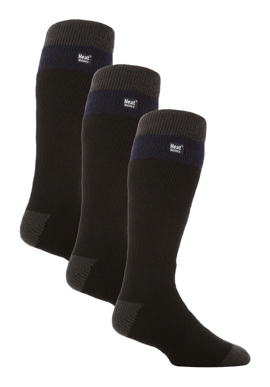 Men's Long Thermal Striped Ski Socks