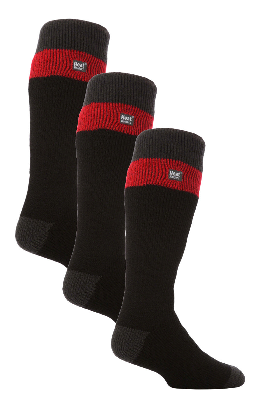 Men's Long Thermal Striped Ski Socks