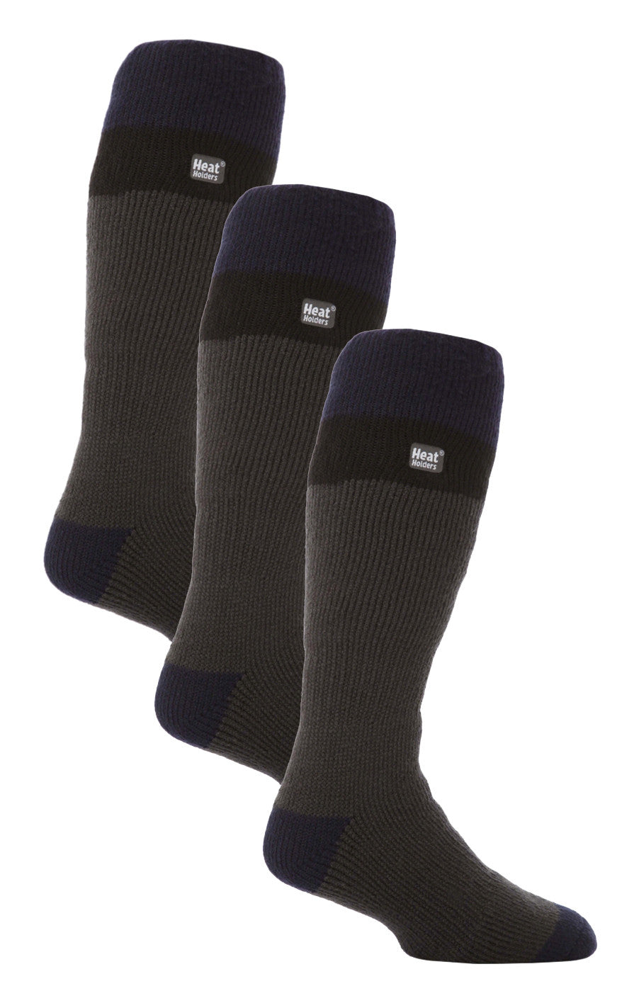 Men's Long Thermal Striped Ski Socks