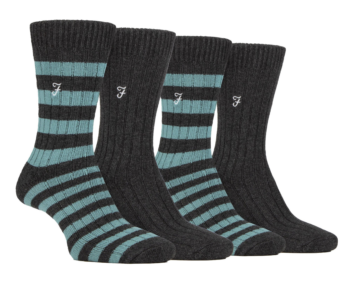 4 PK Bamboo Striped Boot Socks