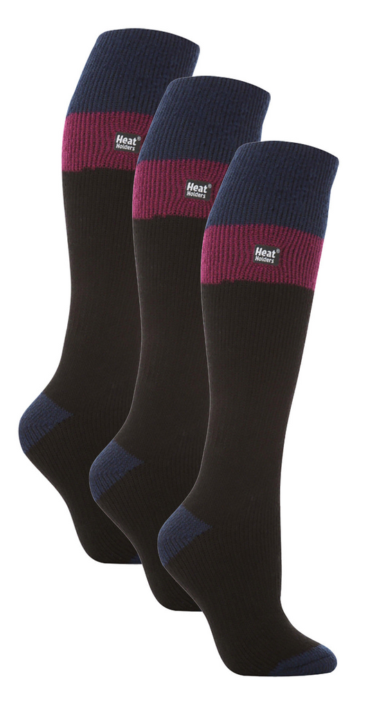 3 Pack Ladies Knee High Ski Socks