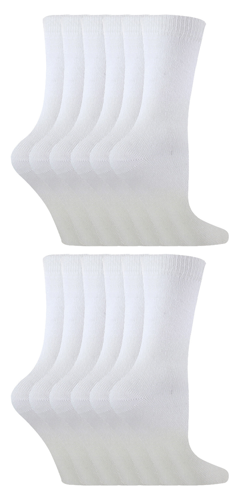 12 Pairs Kids Plain Bamboo Socks