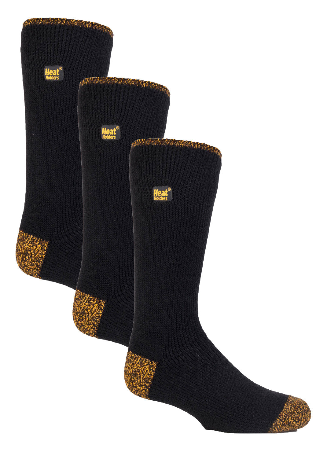 3 Pack Mens Black Winter Work Socks