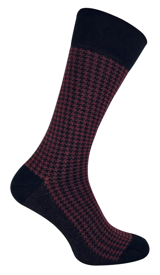 Mens Patterned Bamboo Dress Socks