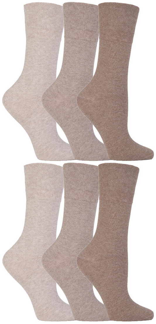 6 Pairs of Ladies Diabetic Sock