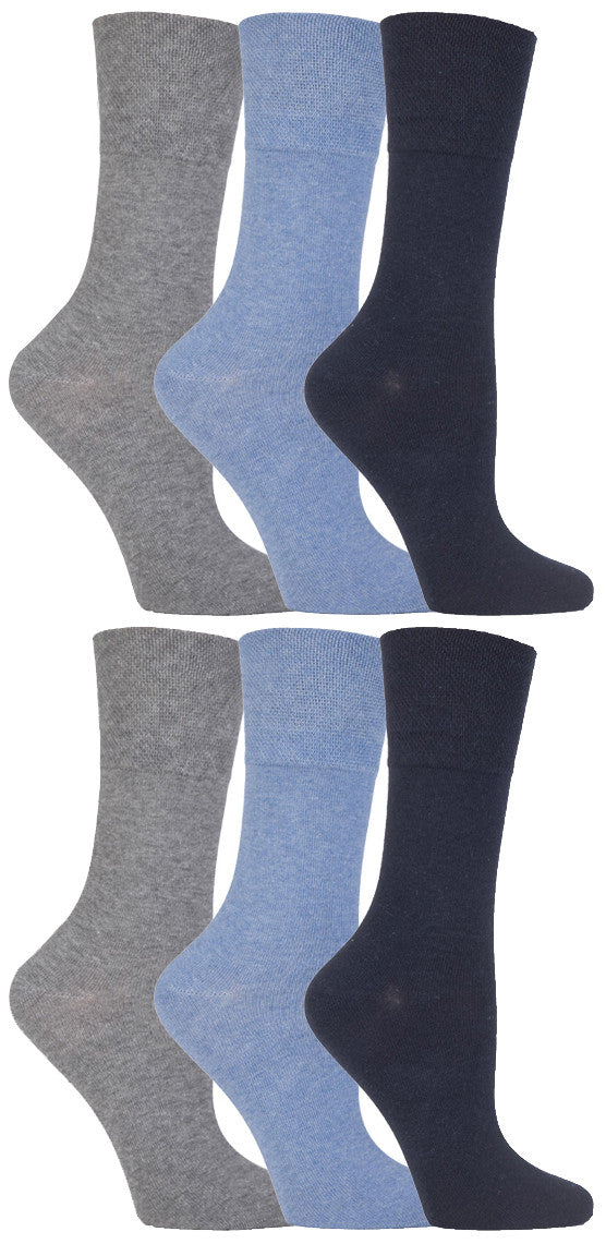 6 Pairs of Ladies Diabetic Sock