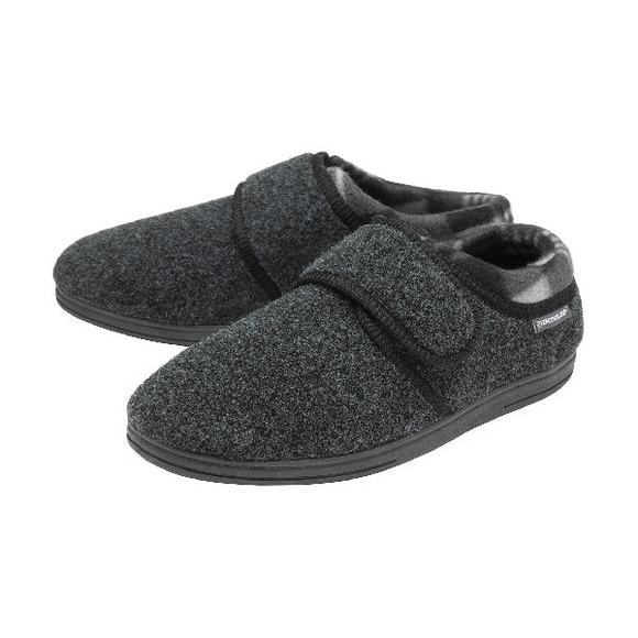 Mens Velcro Slippers With Memory Foam Sole