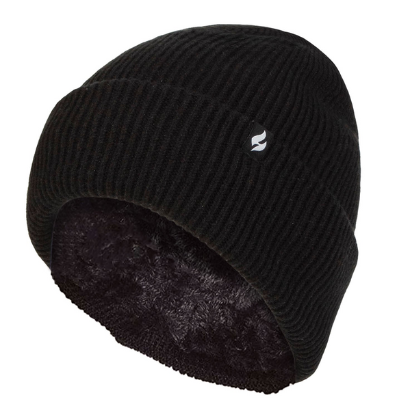 Ladies Lined Ribbed Turnover Hat