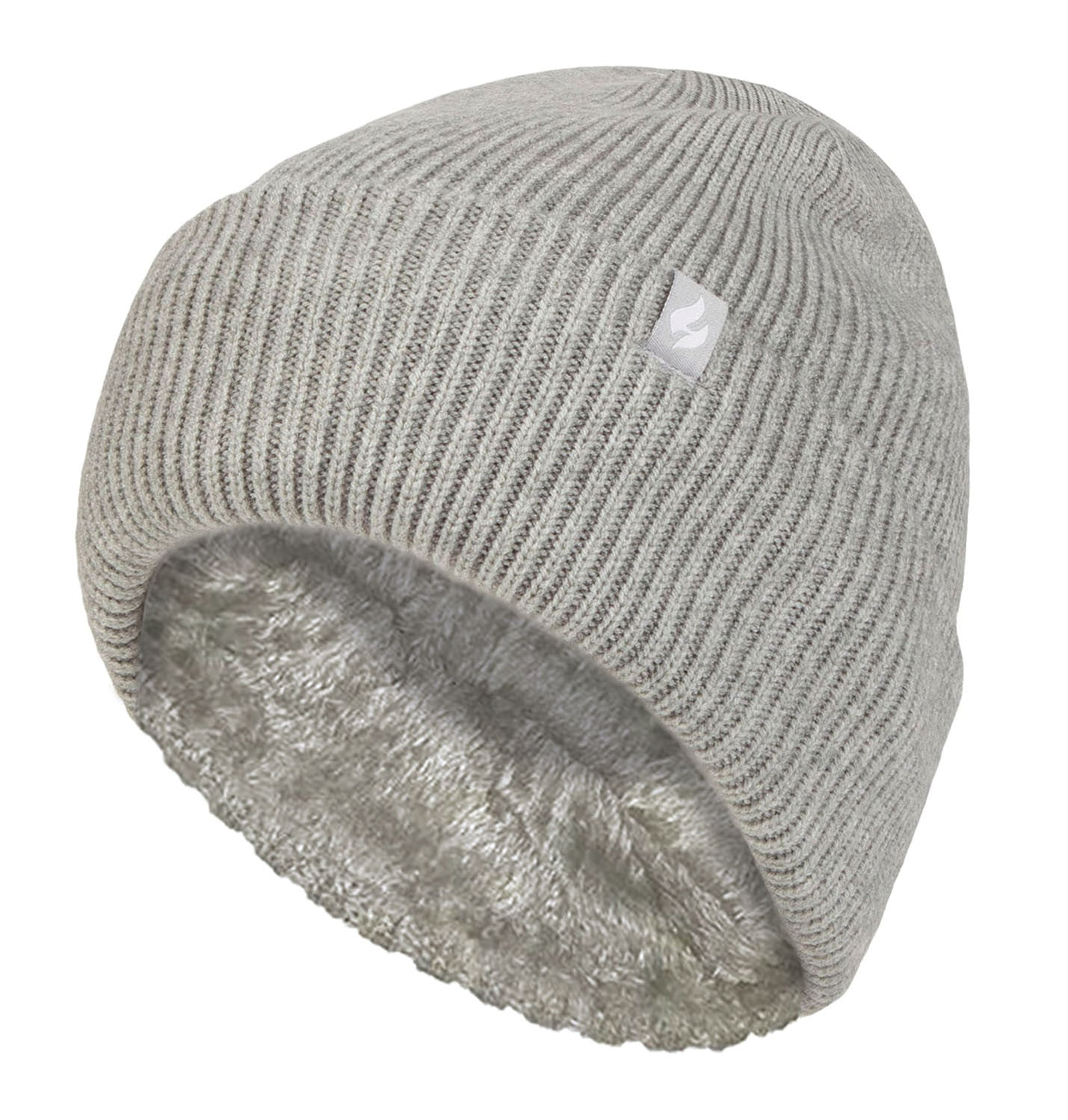 Ladies Lined Ribbed Turnover Hat