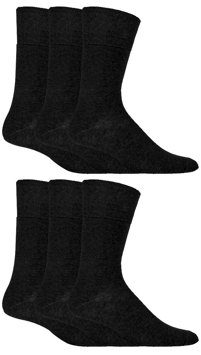 Mens 6 Pair Diabetic Sock