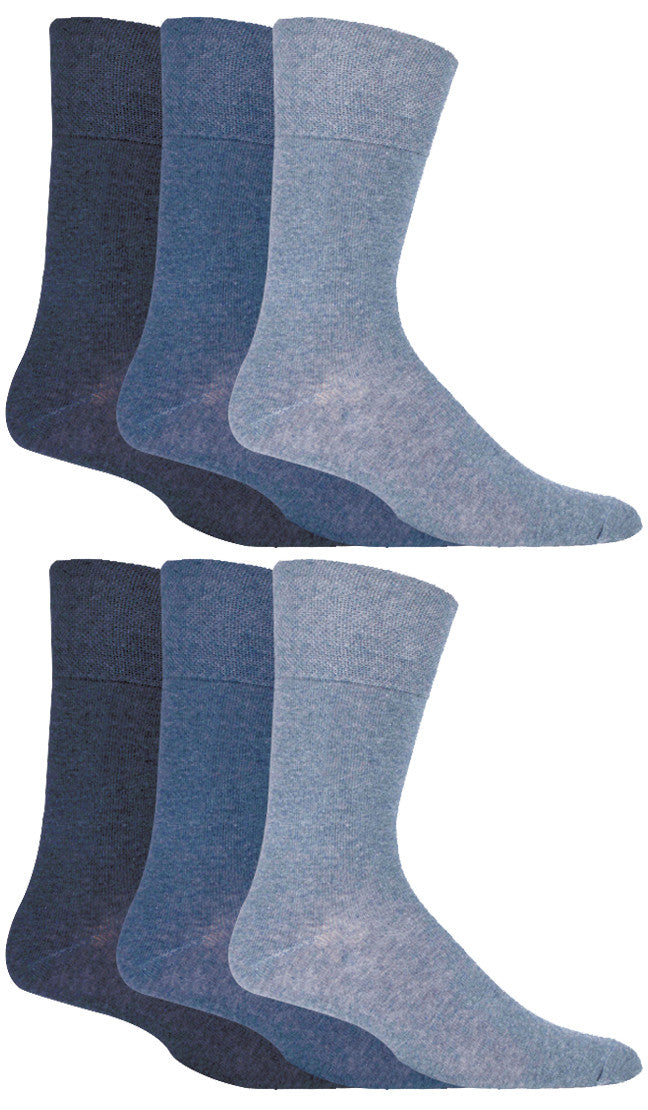 Mens 6 Pair Diabetic Sock